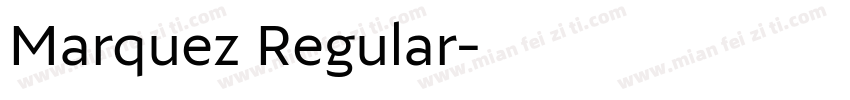 Marquez Regular字体转换